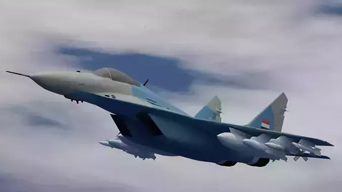Egyptian Mig-29 with missiles