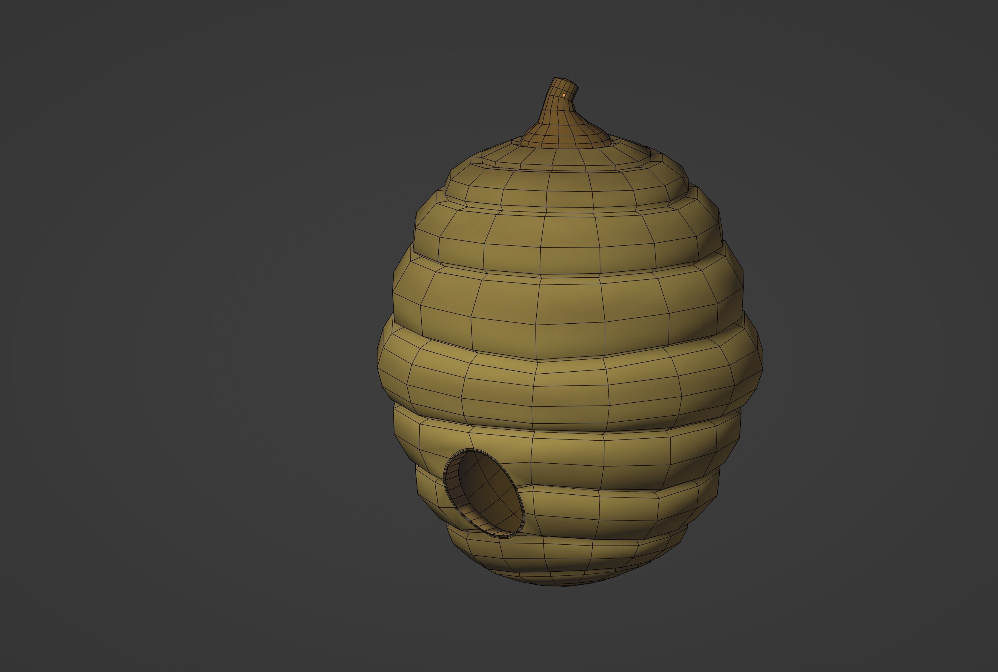 Beehive 3D model_12