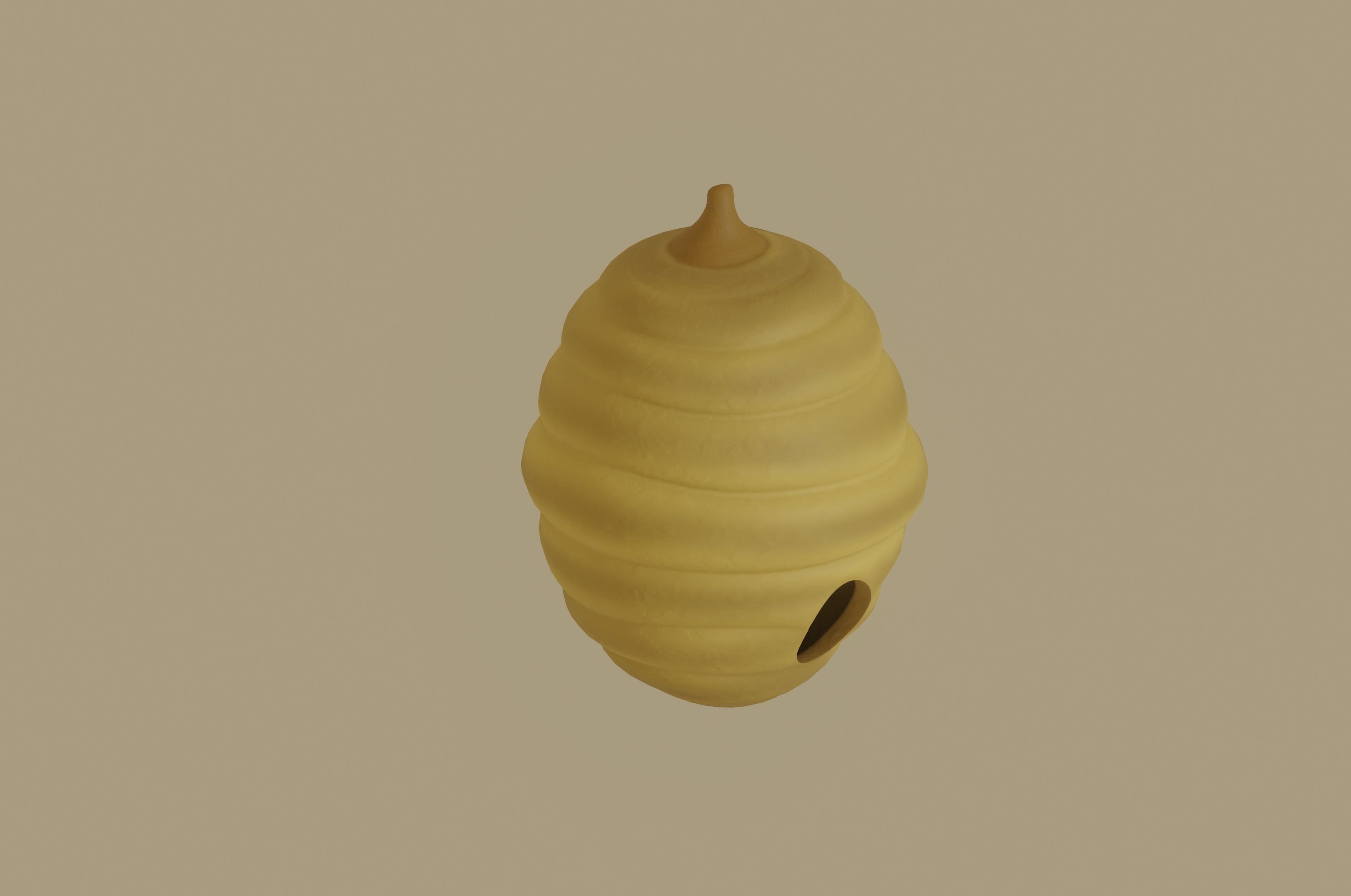 Beehive 3D model_3