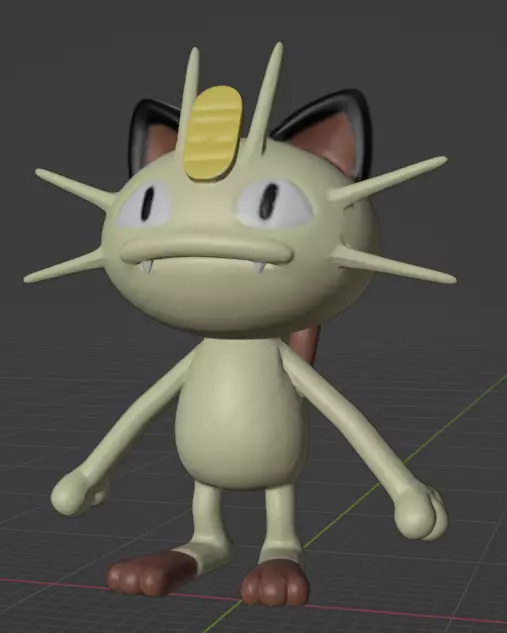 Meowth  3D print model_0