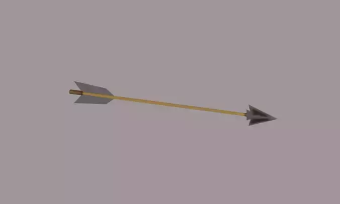 Bow Arrow Low-poly 3D model