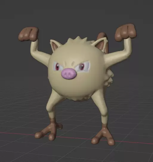 Mankey  3D print model_0