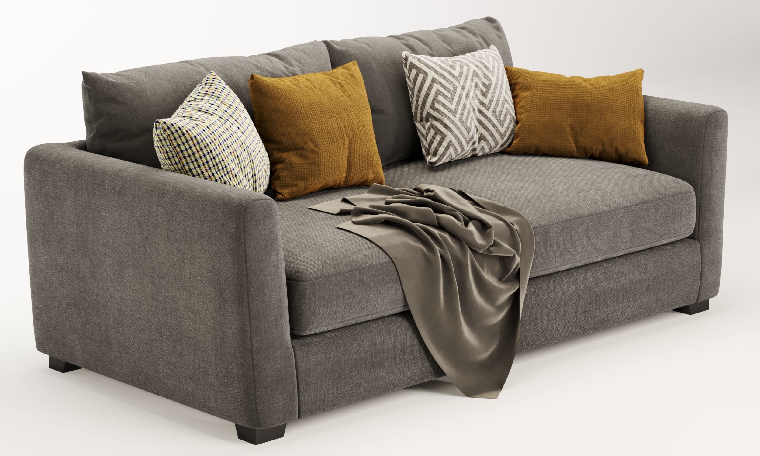 Metz 3 Seater Sofa 3D model_4