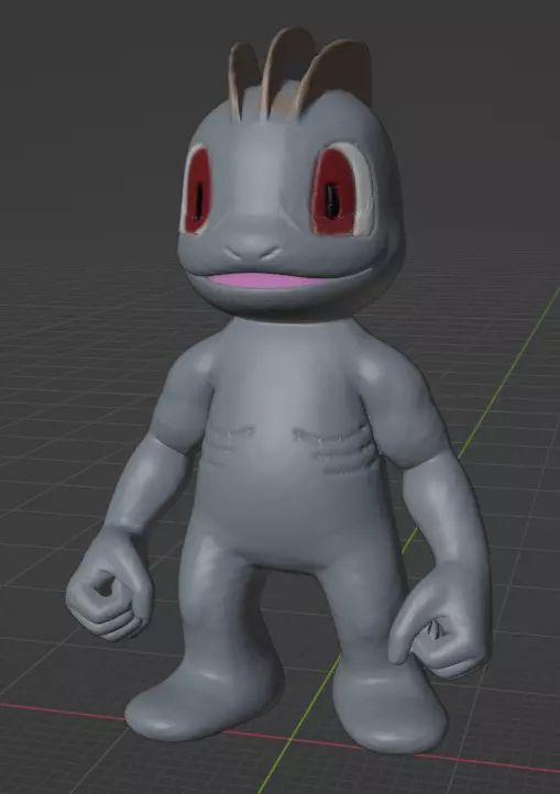 Machop  3D print model_0