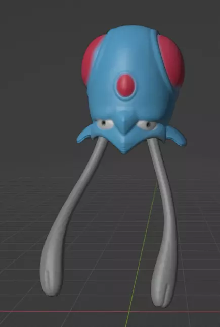 Tentacool  3D print model_0