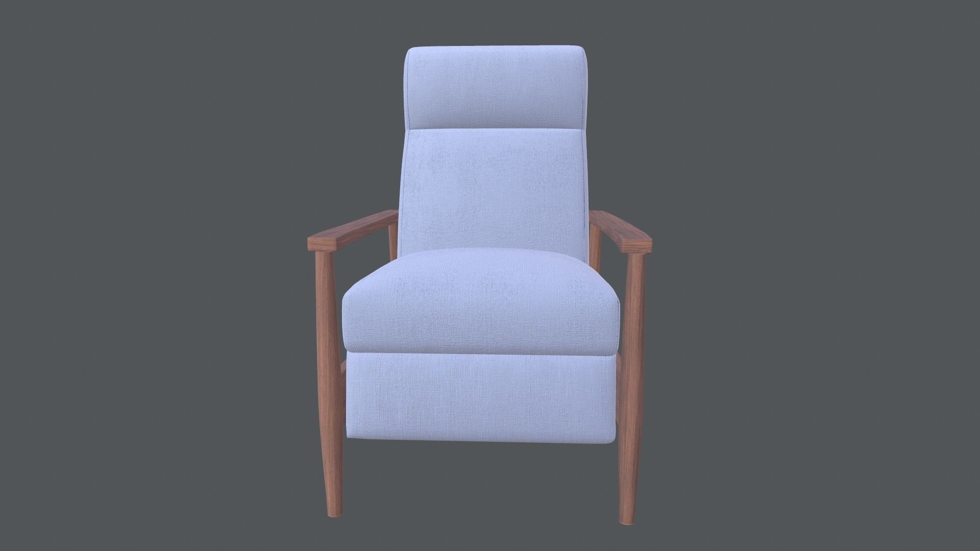 Coaster Push Back Recliner 3D model_2