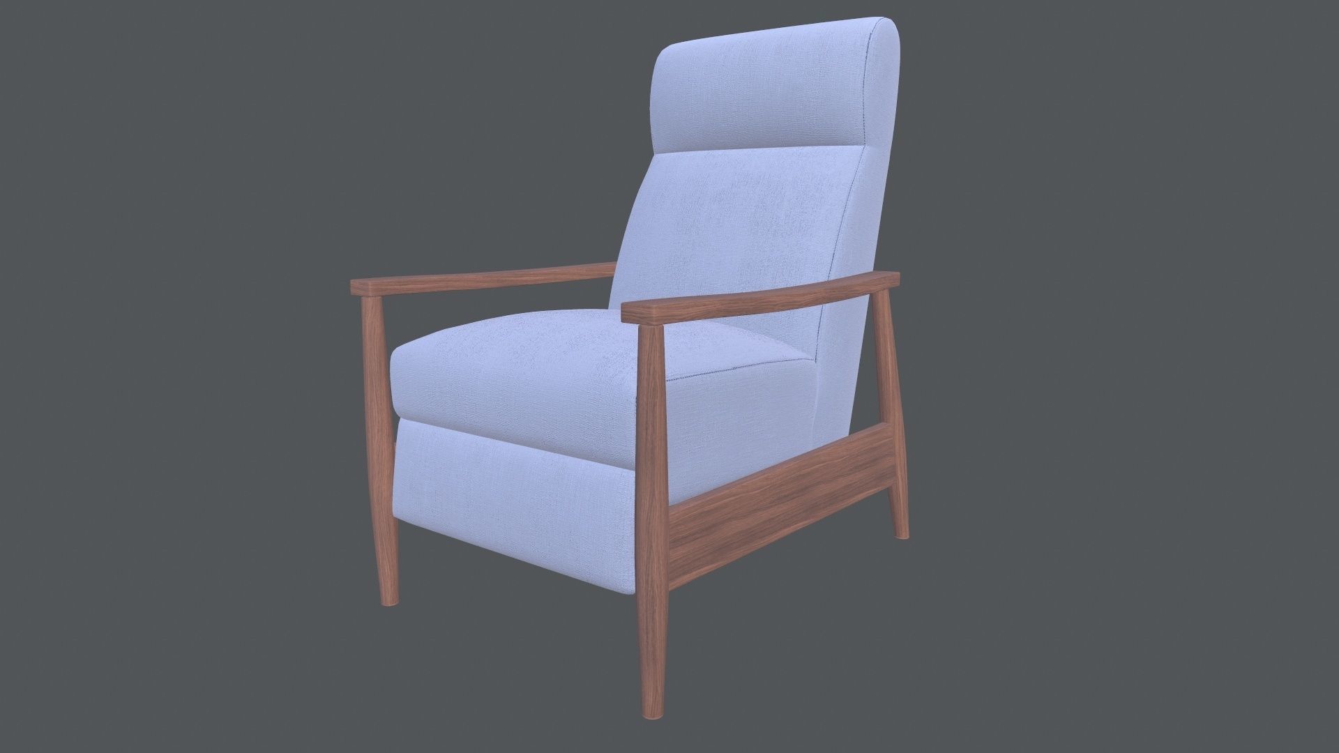 Coaster Push Back Recliner 3D model_3
