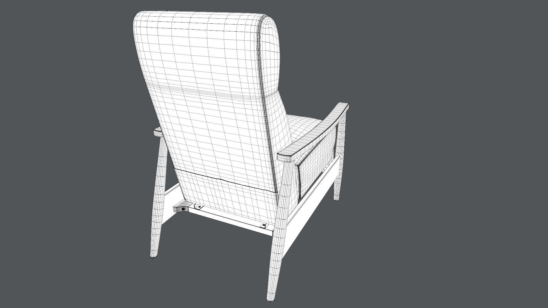 Coaster Push Back Recliner 3D model_16