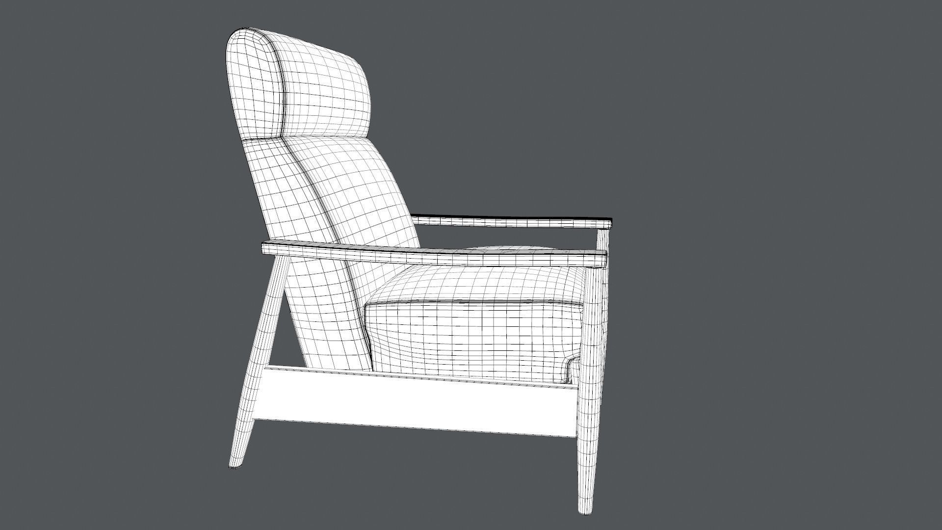 Coaster Push Back Recliner 3D model_18