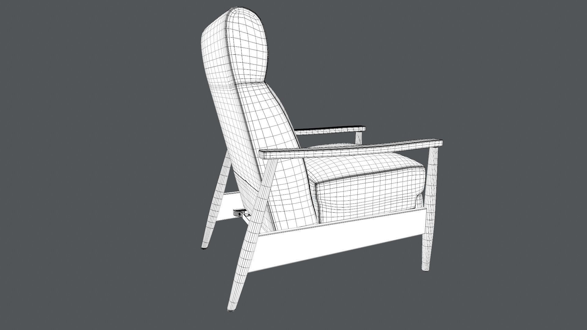 Coaster Push Back Recliner 3D model_17