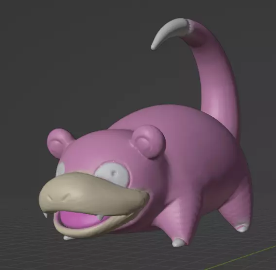 Slowpoke  3D print model_0