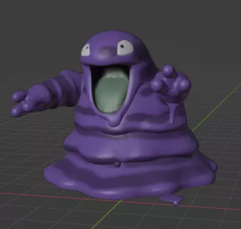 Grimer  3D print model_0