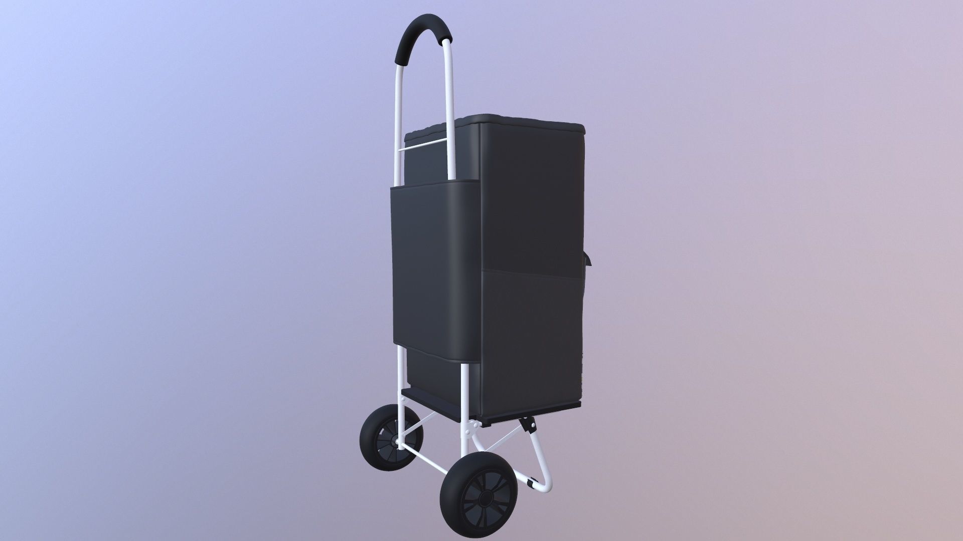 Shopping Trolley Bag Steel 3D model_5