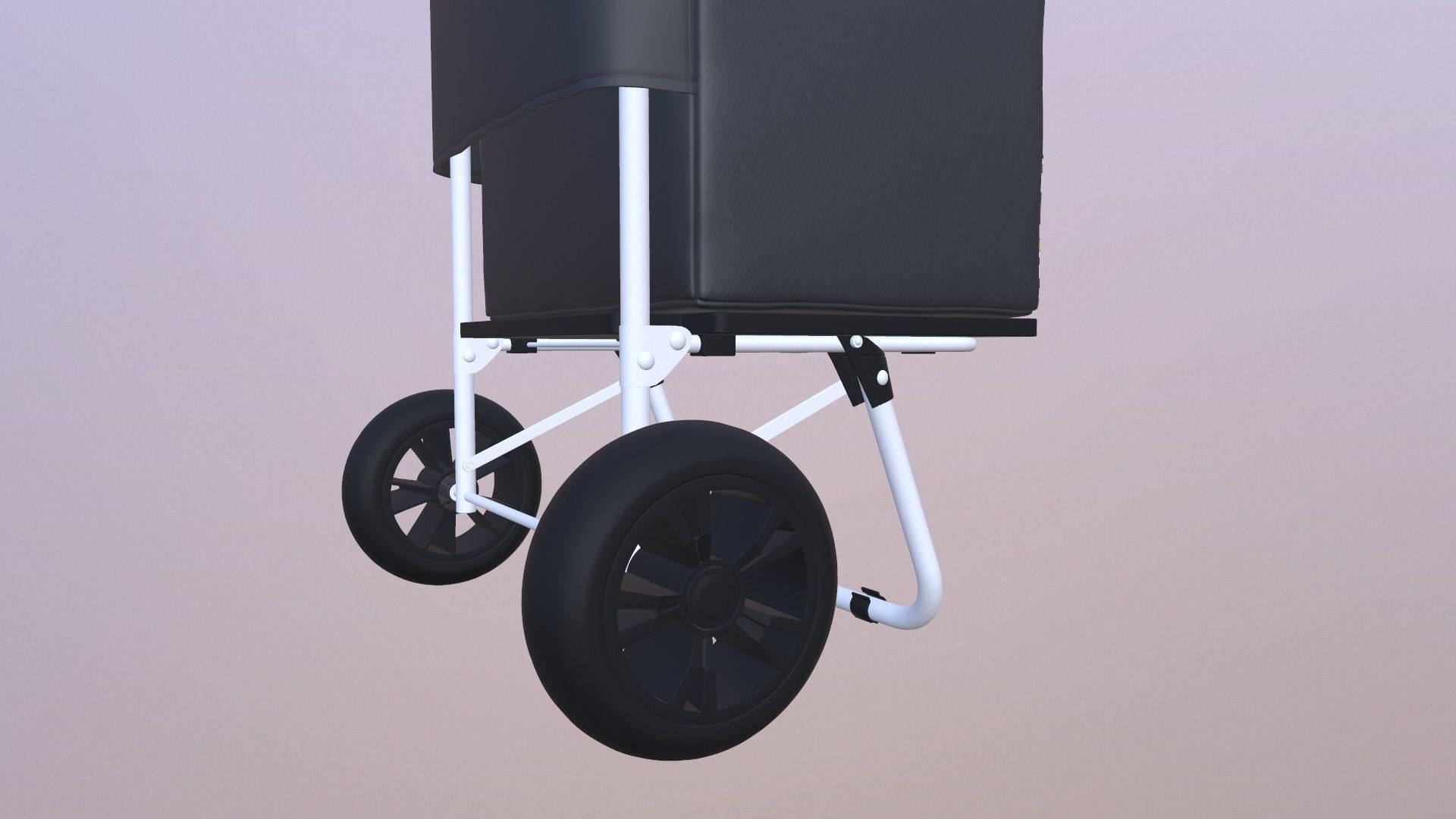 Shopping Trolley Bag Steel 3D model_6