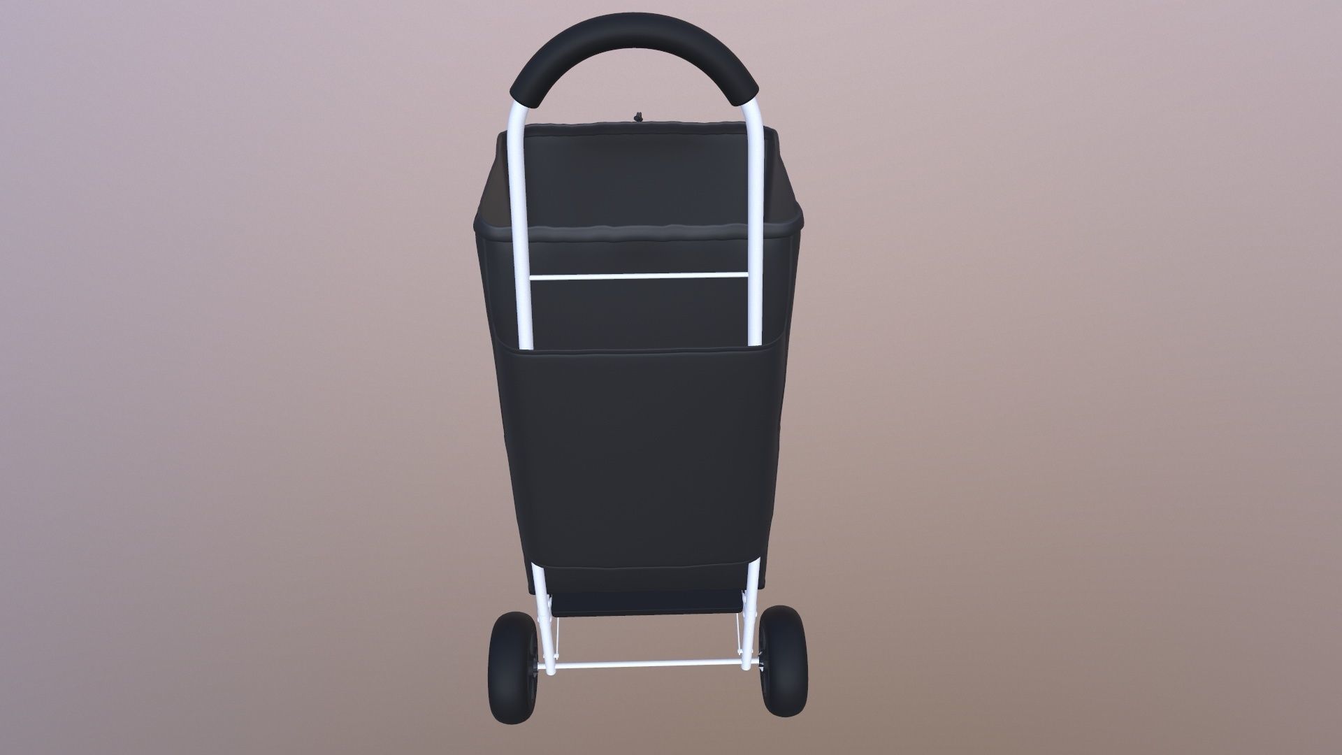 Shopping Trolley Bag Steel 3D model_10