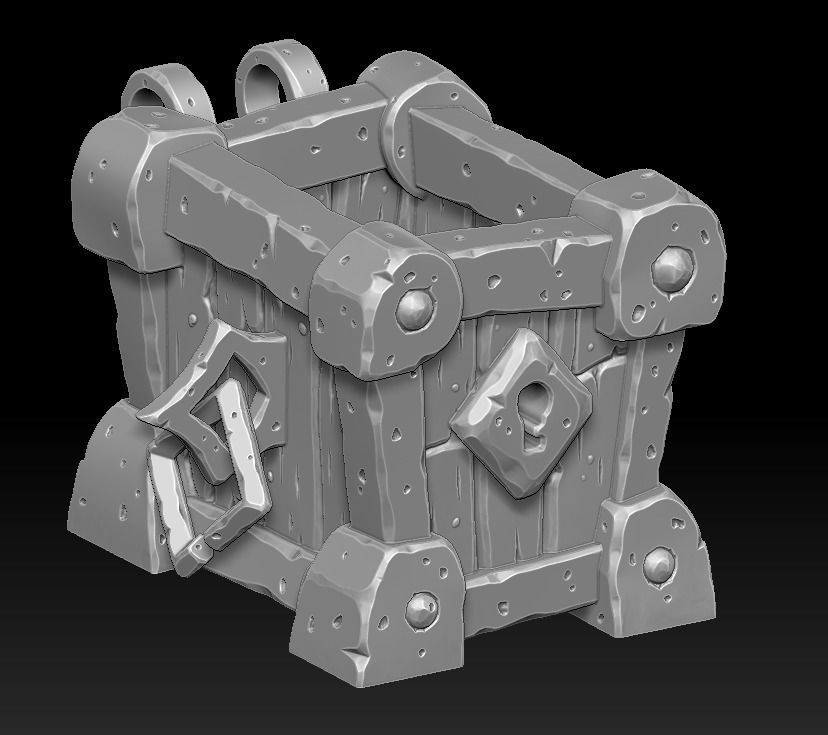Small chest 3d print 3D print model_3