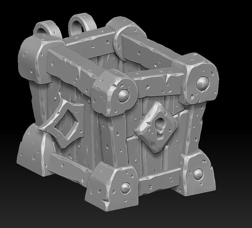 Small chest 3d print 3D print model_4