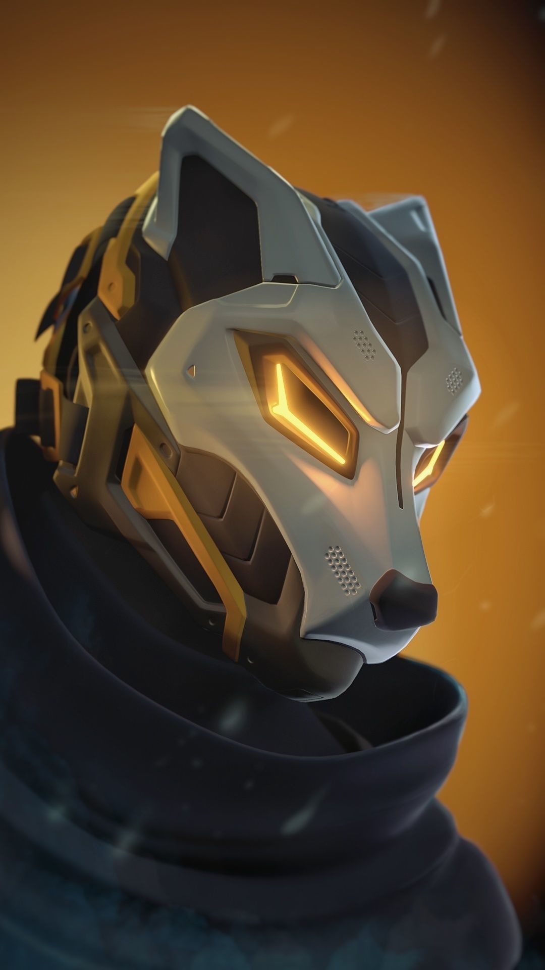 Neo Wolf - cosplay sci-fi mask - digital STL file for 3Dprinting 3D print model_3