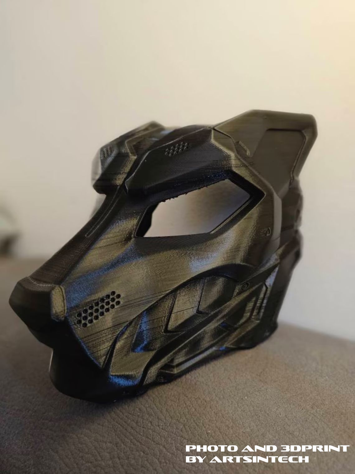 Neo Wolf - cosplay sci-fi mask - digital STL file for 3Dprinting 3D print model_11