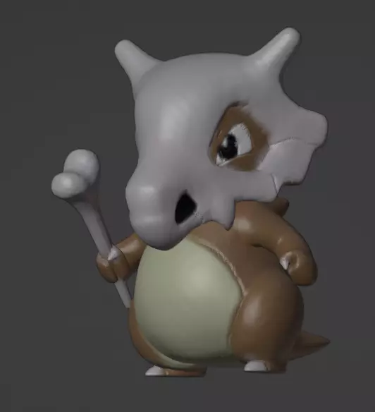 Cubone 3D print model