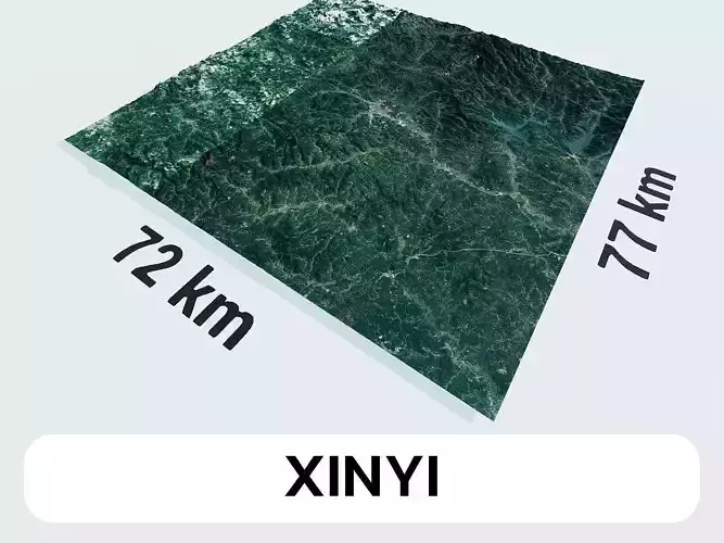 Xinyi China City Landscape 3D Model