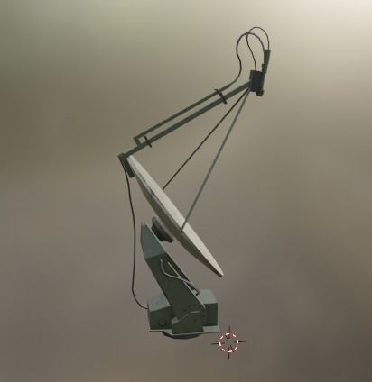 Satellite Dish Low-poly 3D model_11