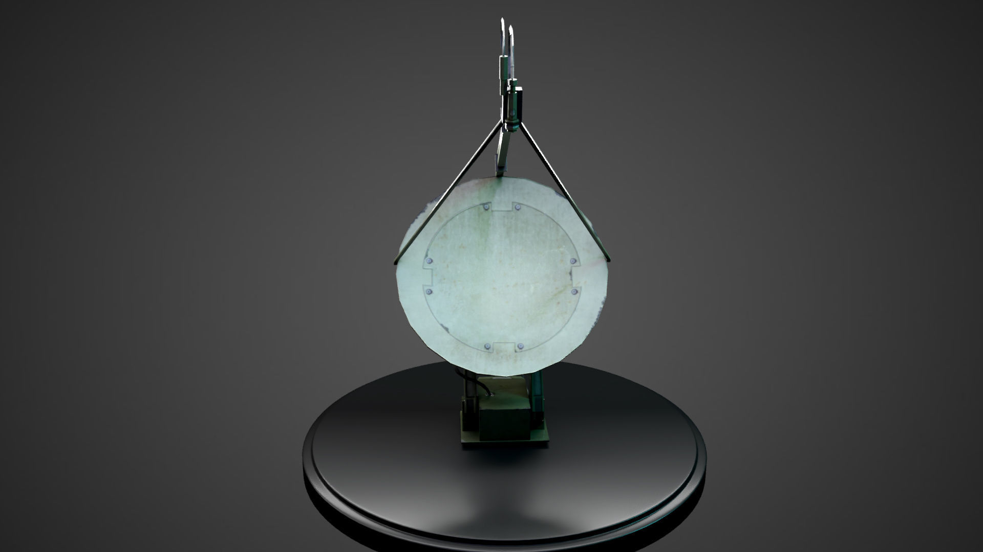 Satellite Dish Low-poly 3D model_4