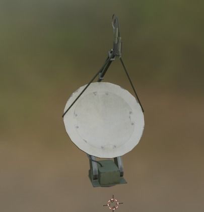 Satellite Dish Low-poly 3D model_10