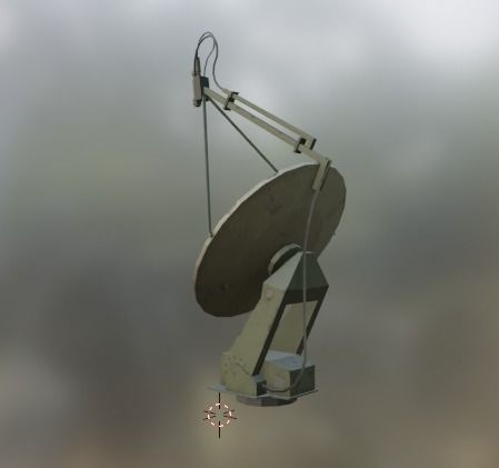 Satellite Dish Low-poly 3D model_15