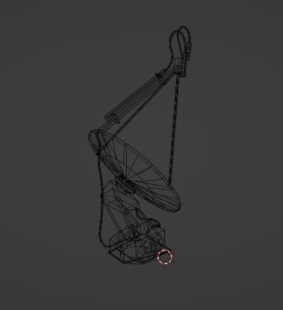 Satellite Dish Low-poly 3D model_18