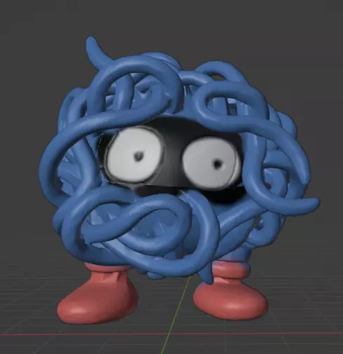 Tangela  3D print model_0