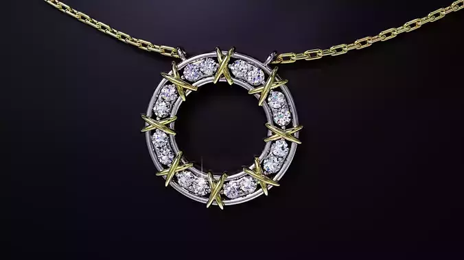 Pendant Tiffany Sixteen Stone