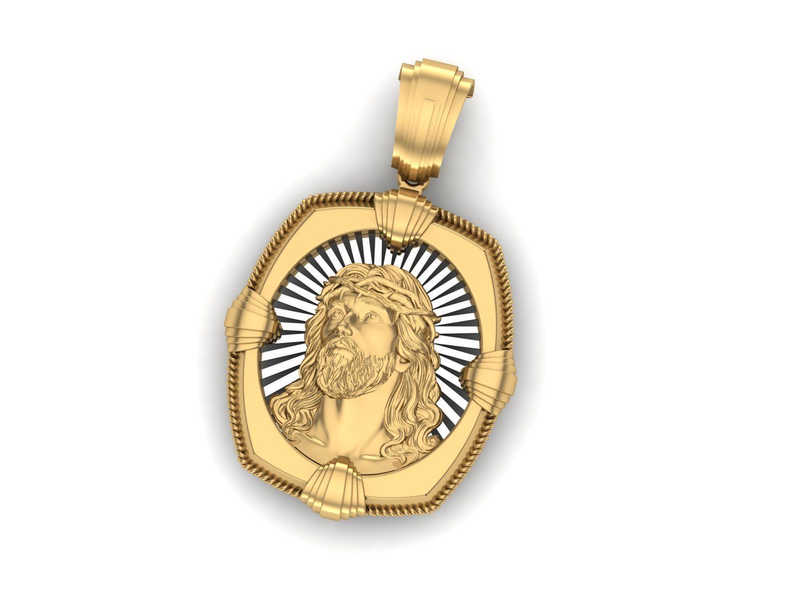 Jesus Printable Pendant 3d Model 3D model 3D printable | CGTrader
