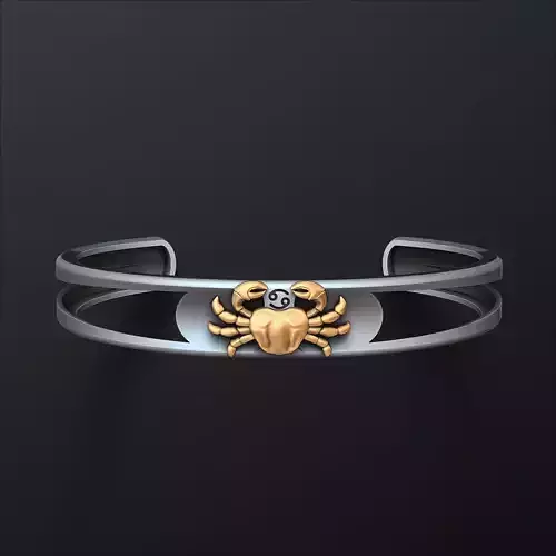 Zodiac Horoscope Cancer Bracelet 3D print model
