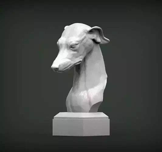 greyhound dog 3D print model 3D print model