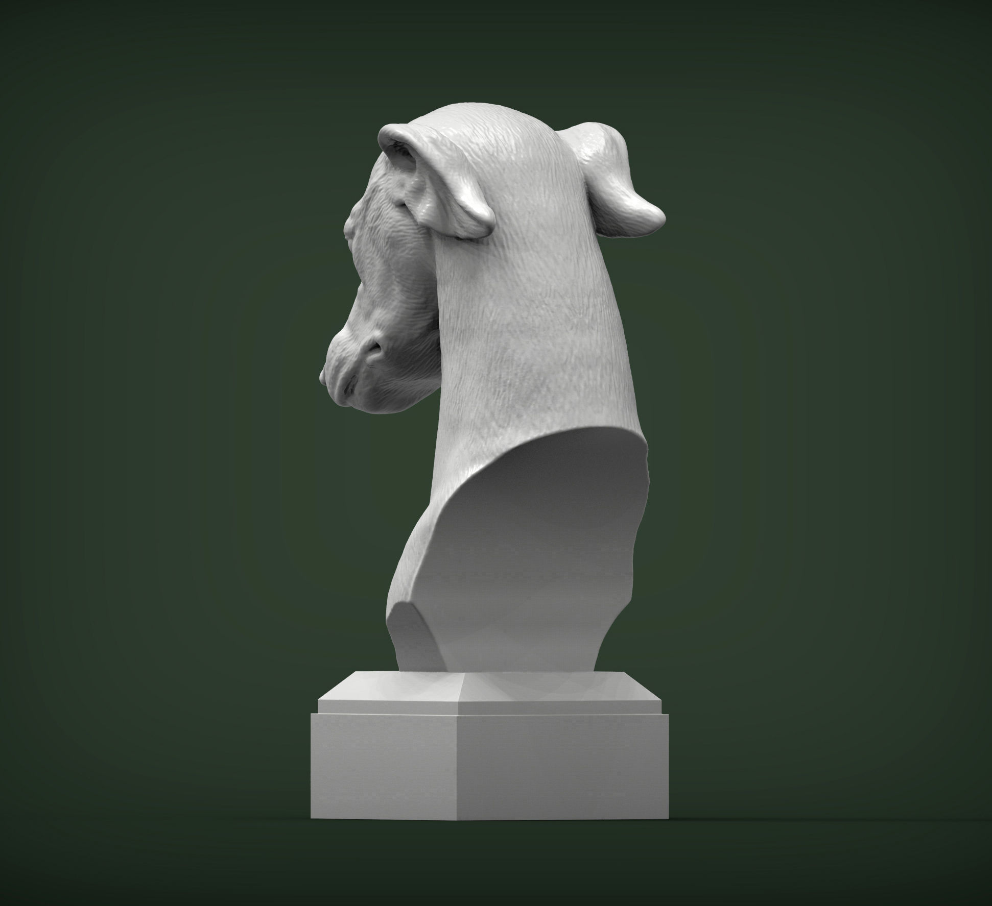 greyhound dog 3D print model 3D print model_2