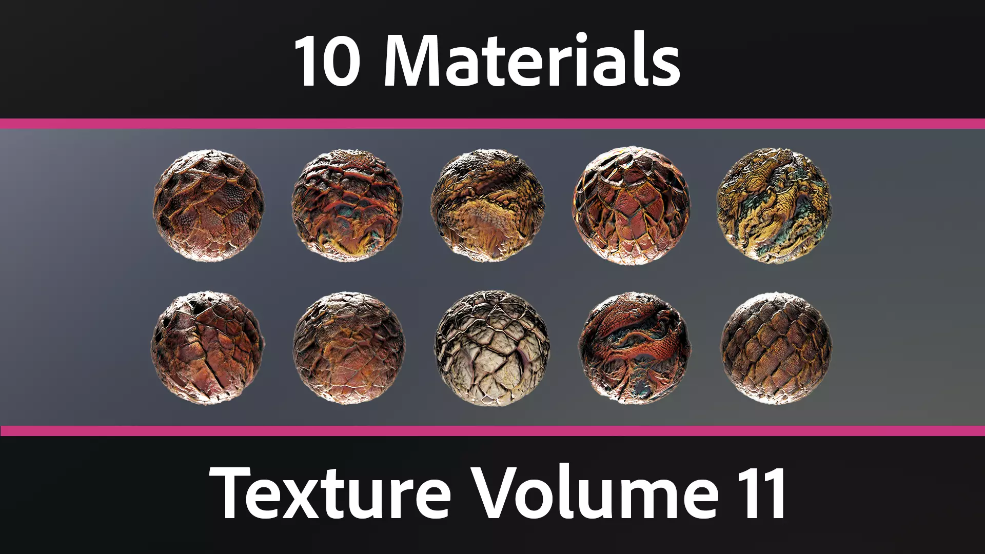 10 Materials Skin Dragon Seamless PBR Volume 11 Texture_0