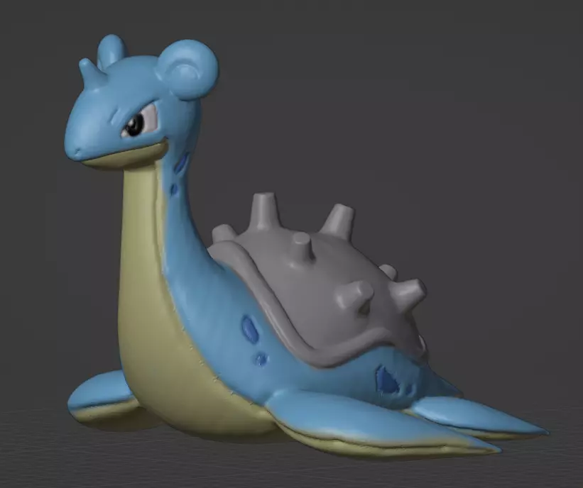 Lapras  3D print model_0