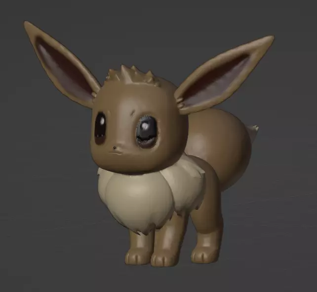 Eevee  3D print model_0