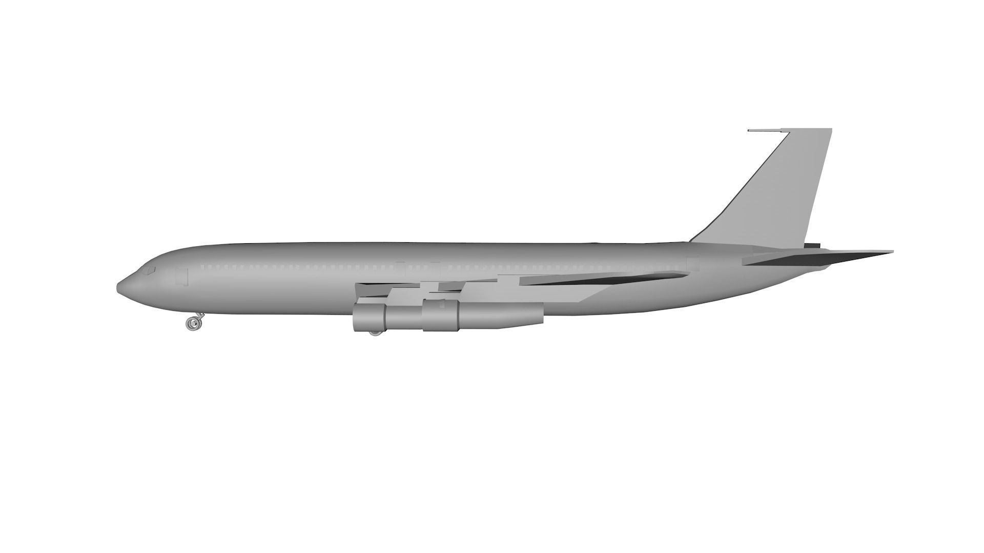 Airplane boeing jetliner - boeing jetliner 3D model_3