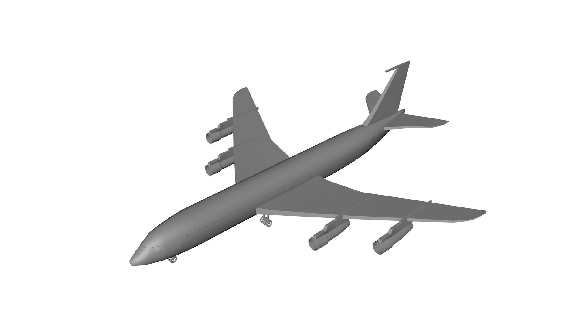 Airplane boeing jetliner - boeing jetliner 3D model_5
