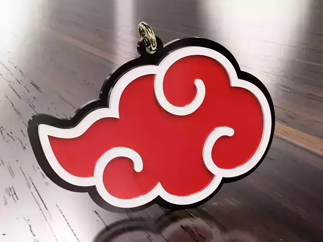 Naruto Akatsuki cloud earrings pendant