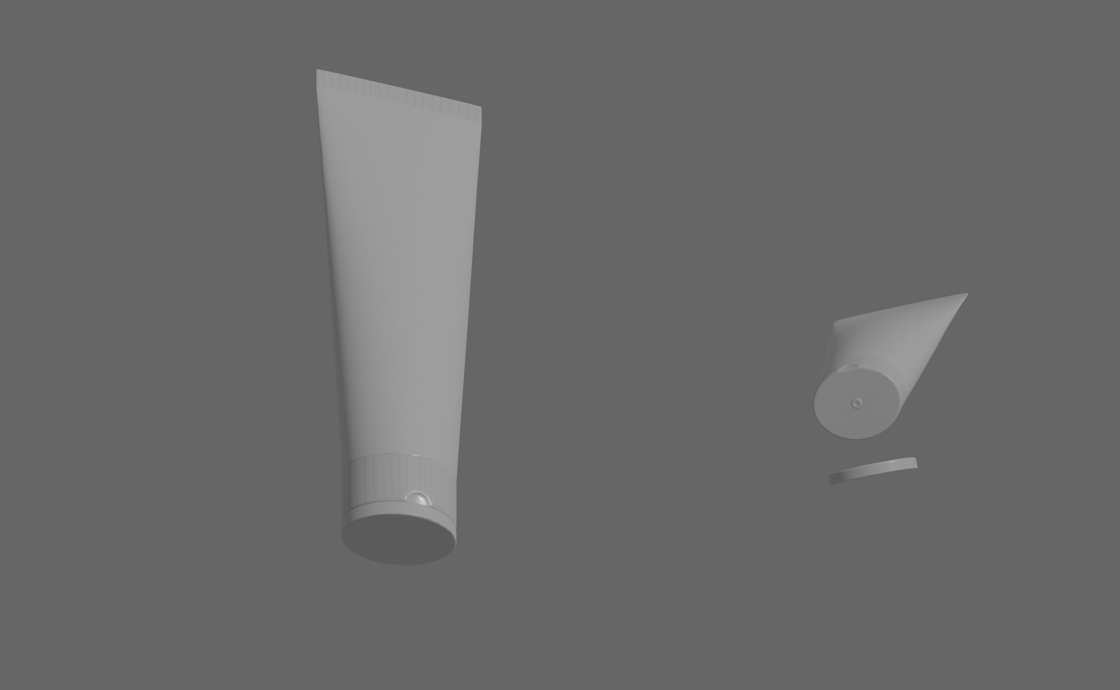 Cream Bottle 3D model_1