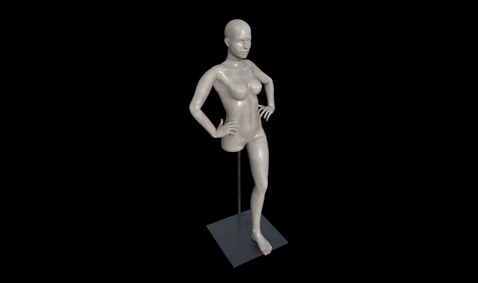 Mannequins Pack Low-poly 3D model_6
