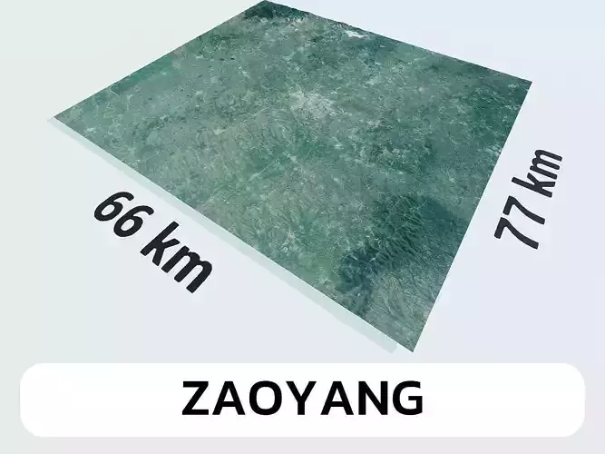 Zaoyang China City Landscape 3D Model