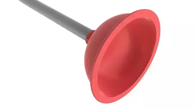 plunger toilet brush 3D model