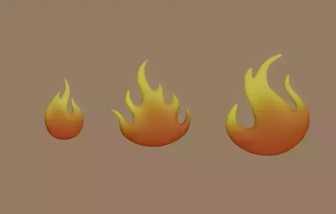 Flame Fire 3D model