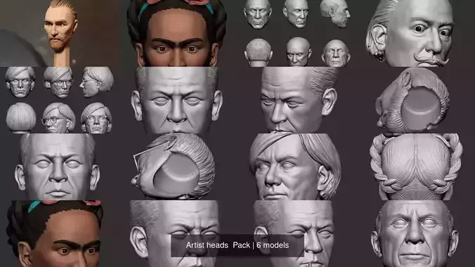 Artist heads  Pack