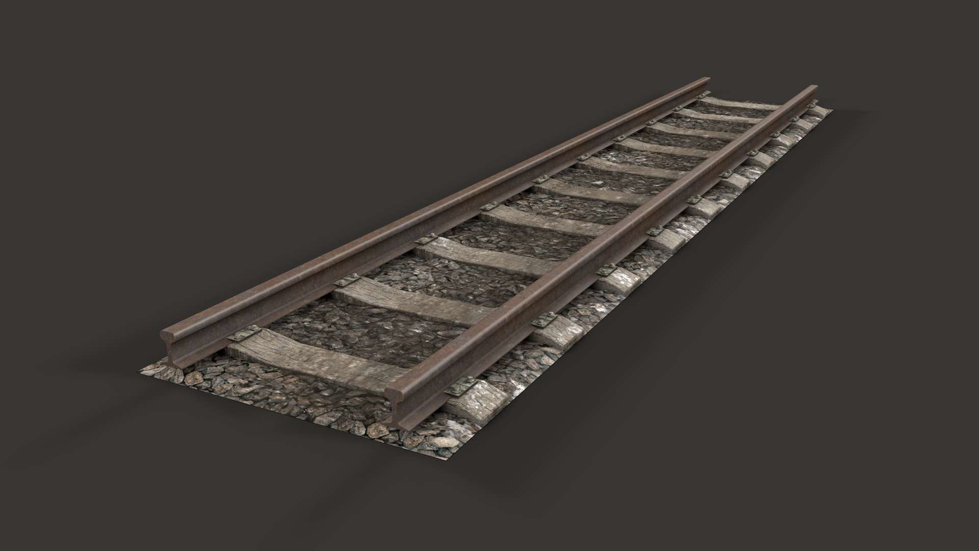 Modular Railway Track Advanced Collection 3D model_5