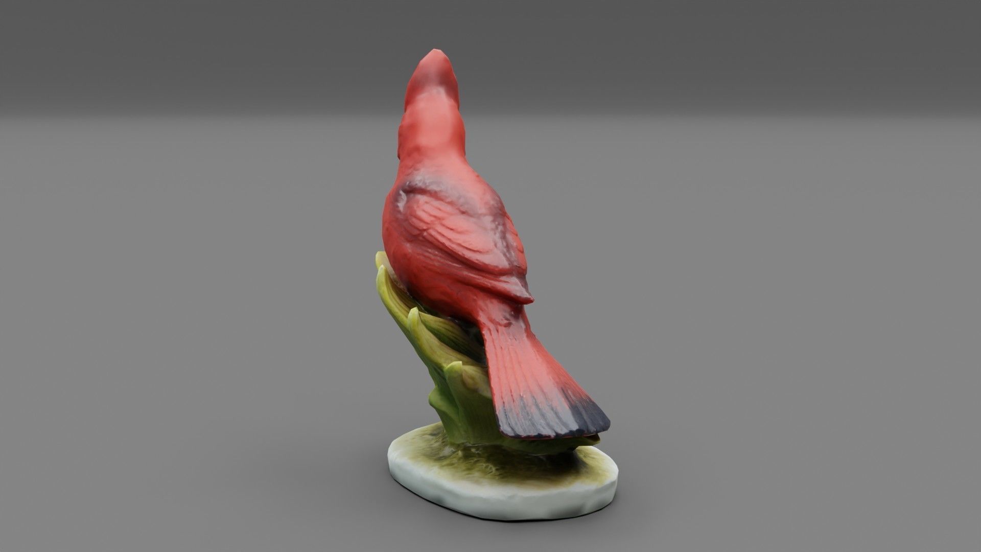 Northern Cardinalis bird Low-poly 3D model_4